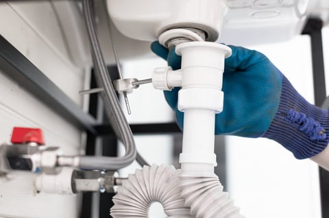 Sink repair siphon pipe repair by plumber